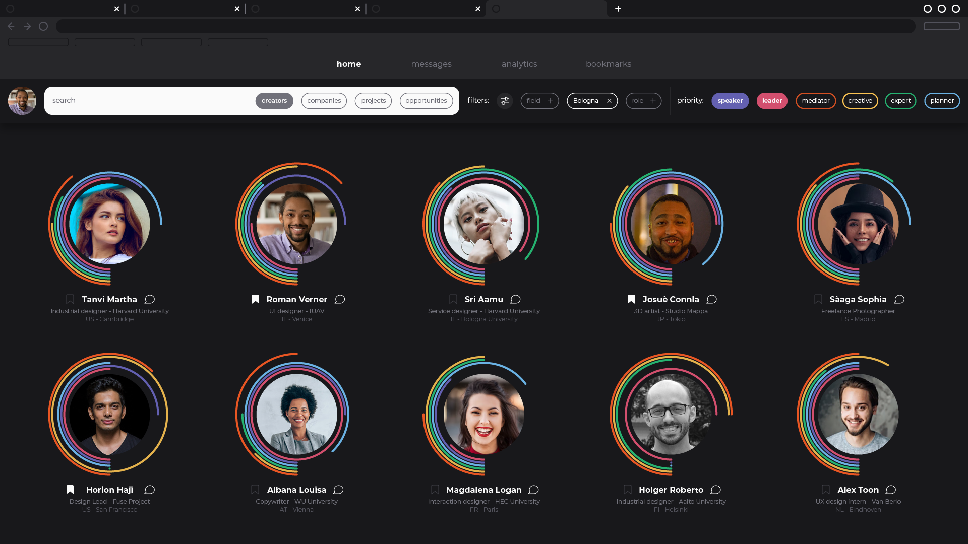 Homepage desktop mockup