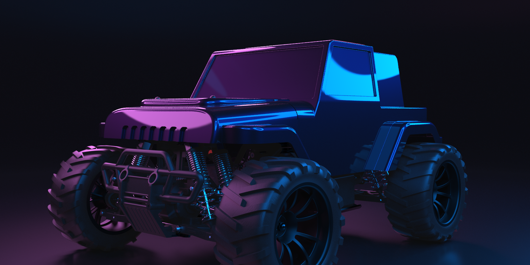 Three-quarter rendering