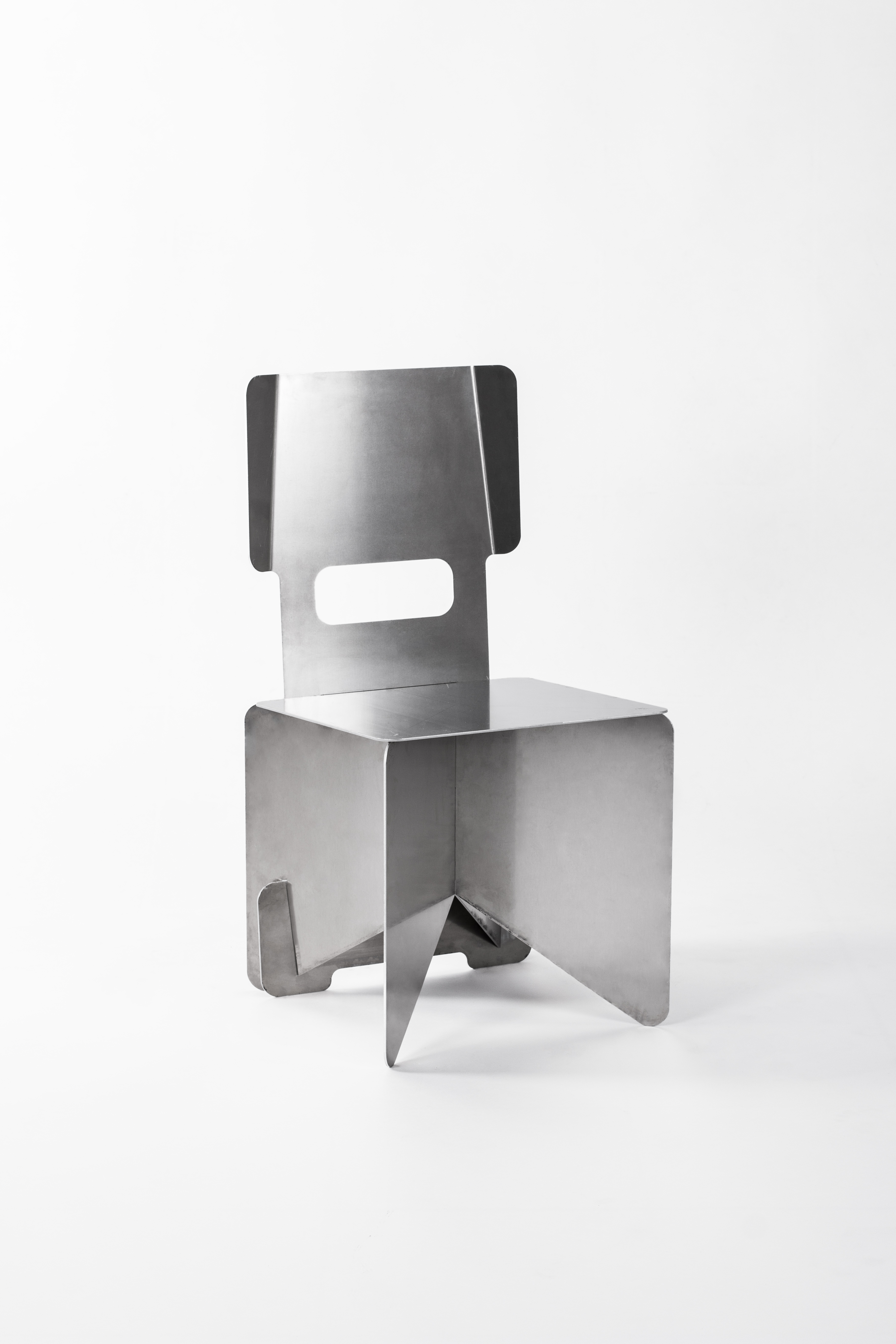 Minimal shot of the prototype in a white background studio